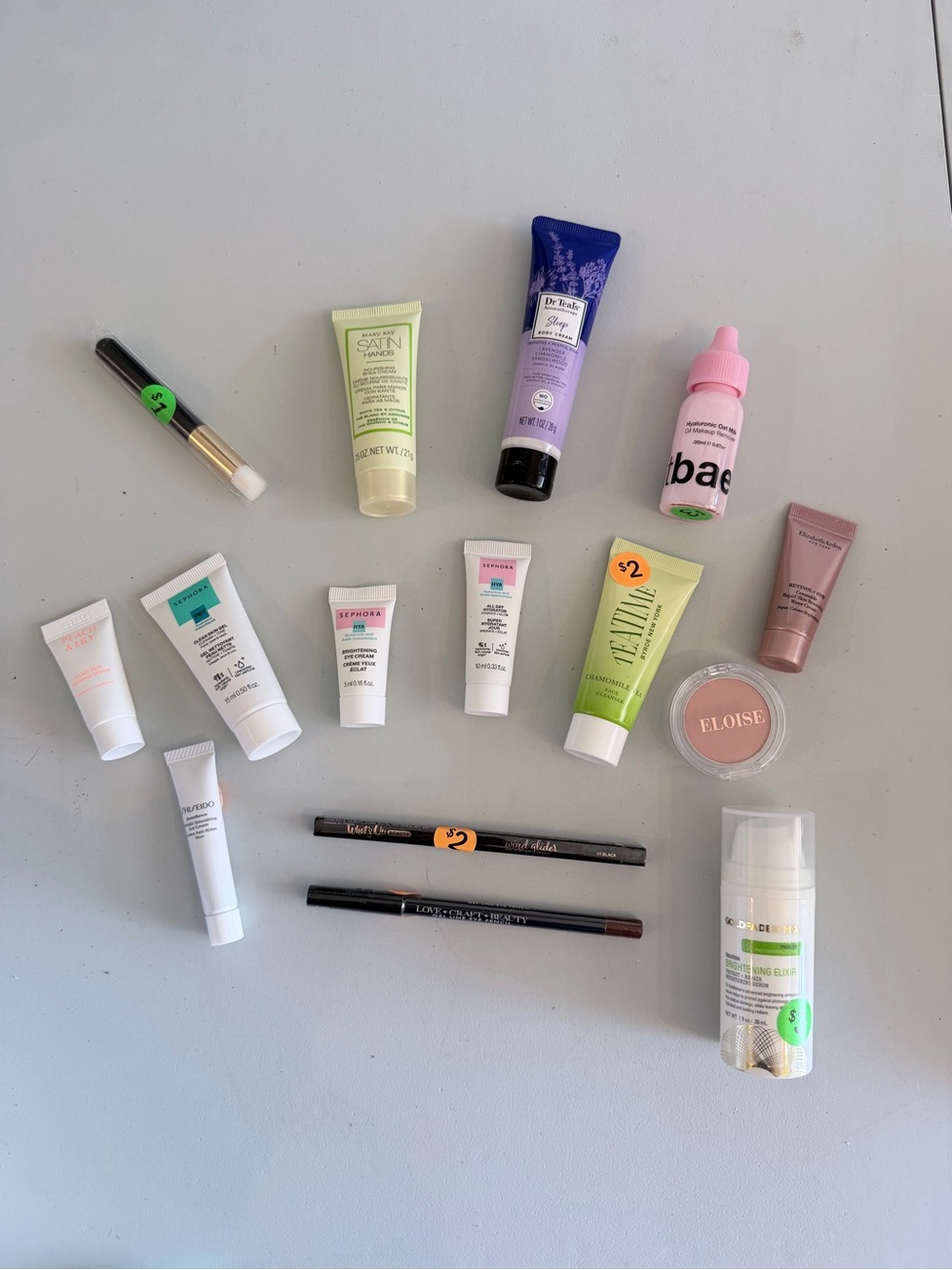 Assorted Women’s Makeup Skincare Sampler - Multi-Brand, Pink & Lavender